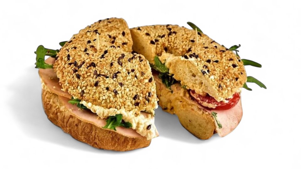 Bagel me Vezë dhe Proshutë Gjeldeti