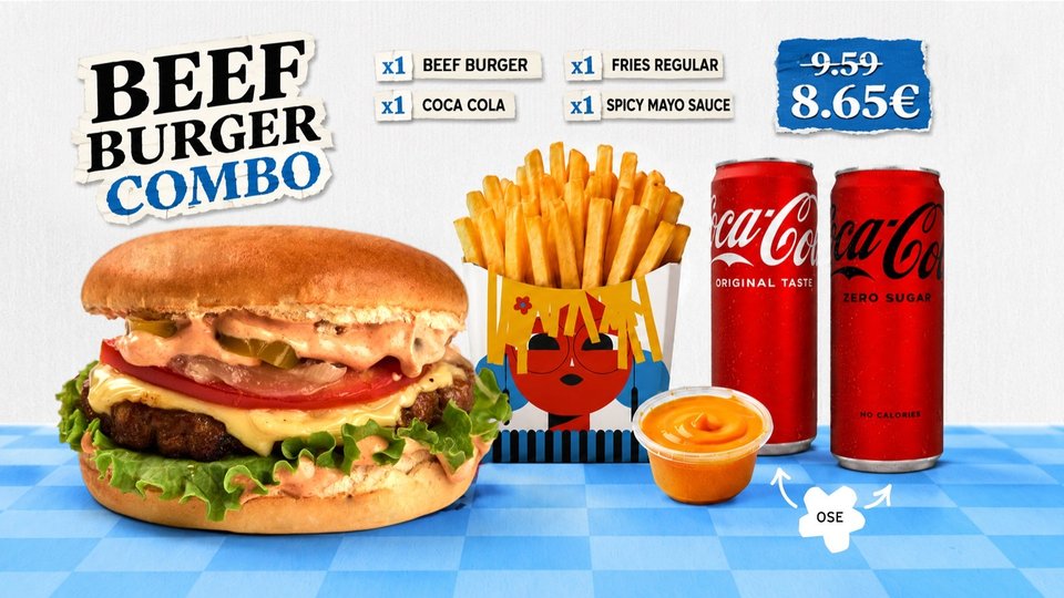 Beef Burger Combo