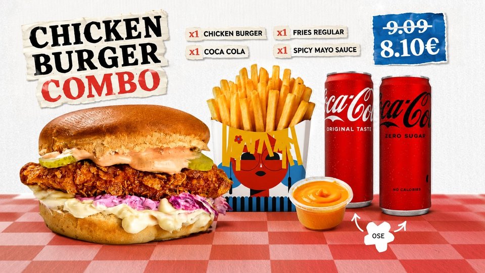 Chicken Burger Combo