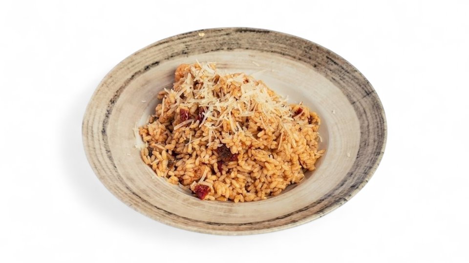 Risotto me Pulë dhe Salcë Soje